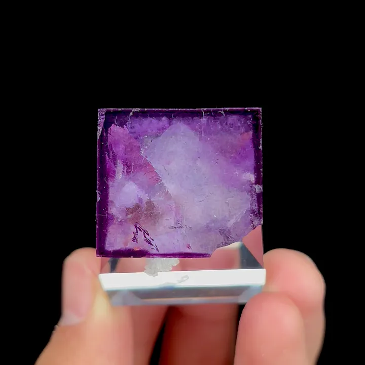 Natural Purple Fluorite, Mineral Specimen:Yaogangxian,Hunan (25*25*25MM) - image 3