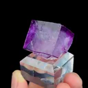 Natural Purple Fluorite, Mineral Specimen:Yaogangxian,Hunan (25*25*25MM) - image 4
