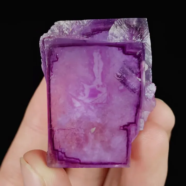 Natural Purple Fluorite, Mineral Specimen:Yaogangxian,Hunan (30*40*20MM) - image 4