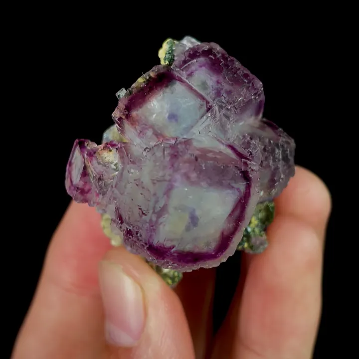 Natural Purple Fluorite, Mineral Specimen:Yaogangxian,Hunan (35*35*25MM) - image 3