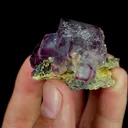 Natural Purple Fluorite, Mineral Specimen:Yaogangxian,Hunan (35*35*25MM) - image 4