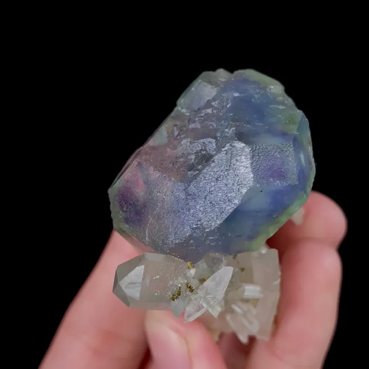 Natural Purple Fluorite, Mineral Specimen:Yaogangxian,Hunan (45*45*30MM) - image 5
