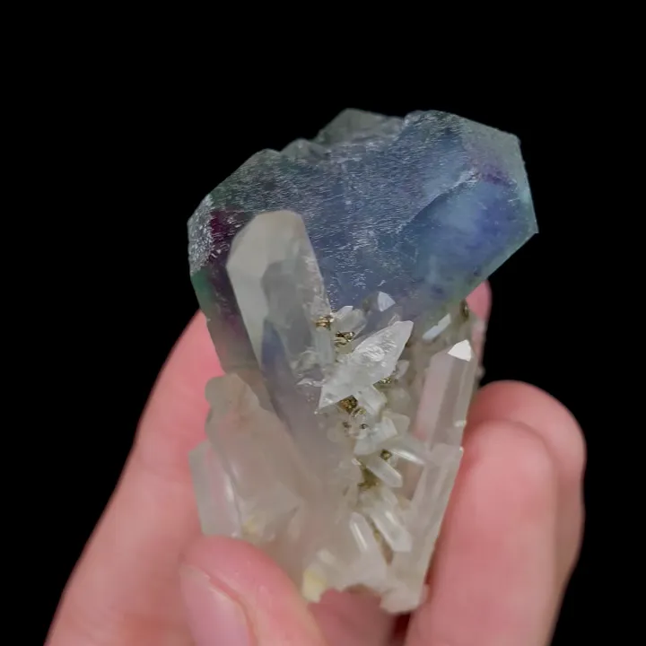 Natural Purple Fluorite, Mineral Specimen:Yaogangxian,Hunan (45*45*30MM) - image 4
