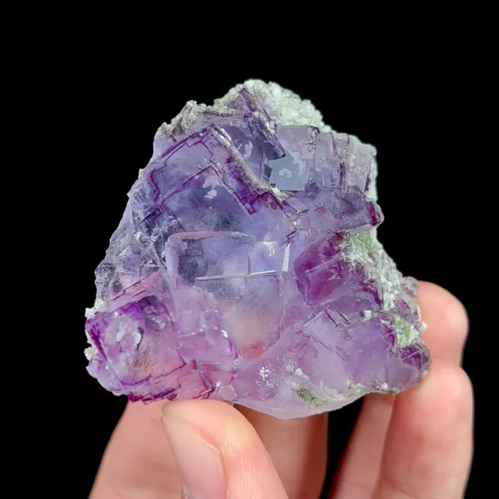 Natural Purple Fluorite, Mineral Specimen:Yaogangxian,Hunan (55*55*15MM) - image 3