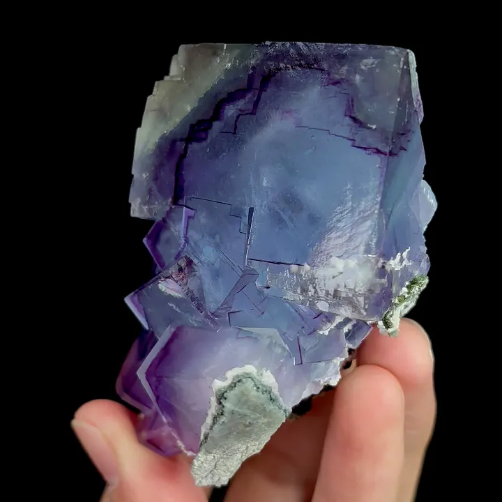 Natural Purple Fluorite, Mineral Specimen:Yaogangxian,Hunan (60*45*70MM) - image 4