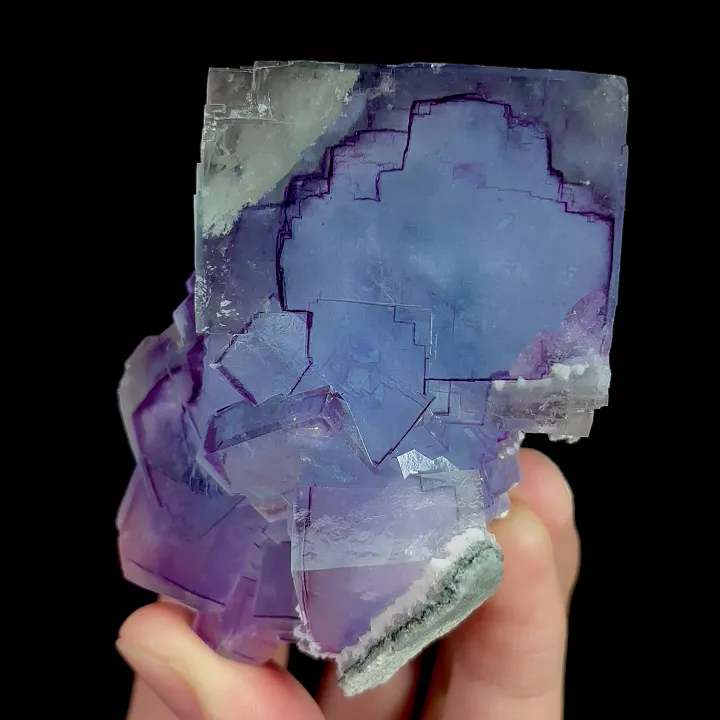 Natural Purple Fluorite, Mineral Specimen:Yaogangxian,Hunan (60*45*70MM) image