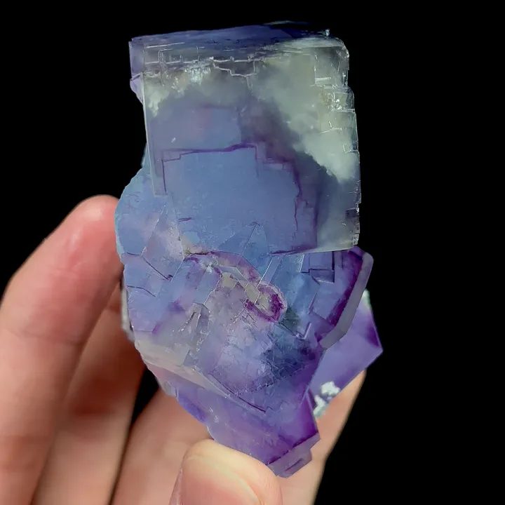 Natural Purple Fluorite, Mineral Specimen:Yaogangxian,Hunan (60*45*70MM) - image 3