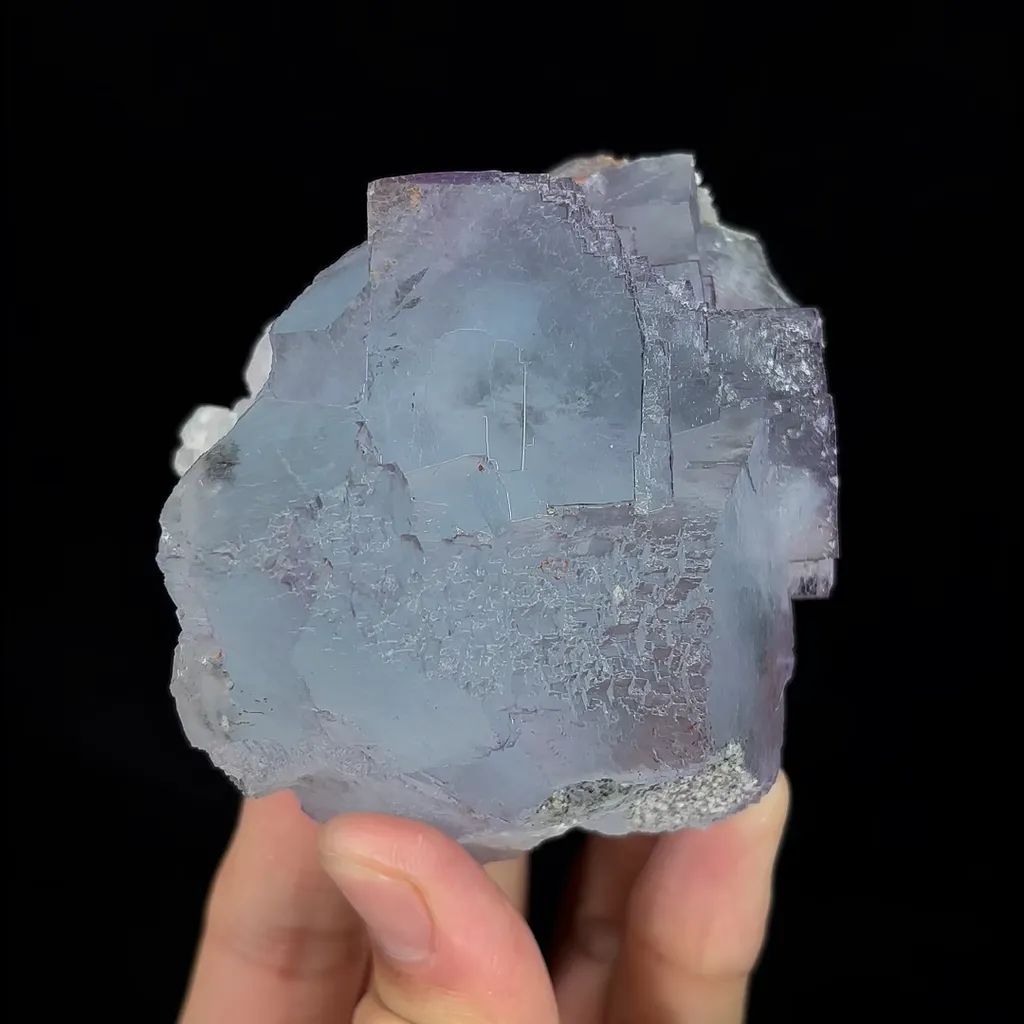 Natural Purple Fluorite, Mineral Specimen:Yaogangxian,Hunan (70*75*45MM) image