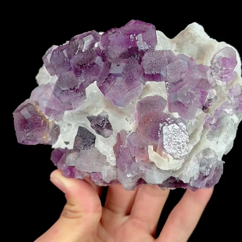 Natural Purple Fluorite, Mineral Specimen:Zhejiang,China (130*100*50MM) - image 2