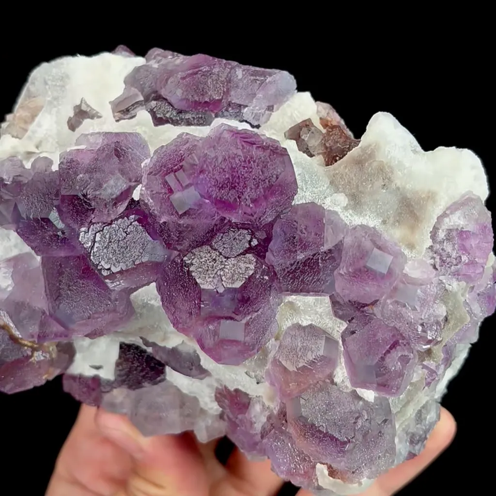 Natural Purple Fluorite, Mineral Specimen:Zhejiang,China (130*100*50MM) - image 5