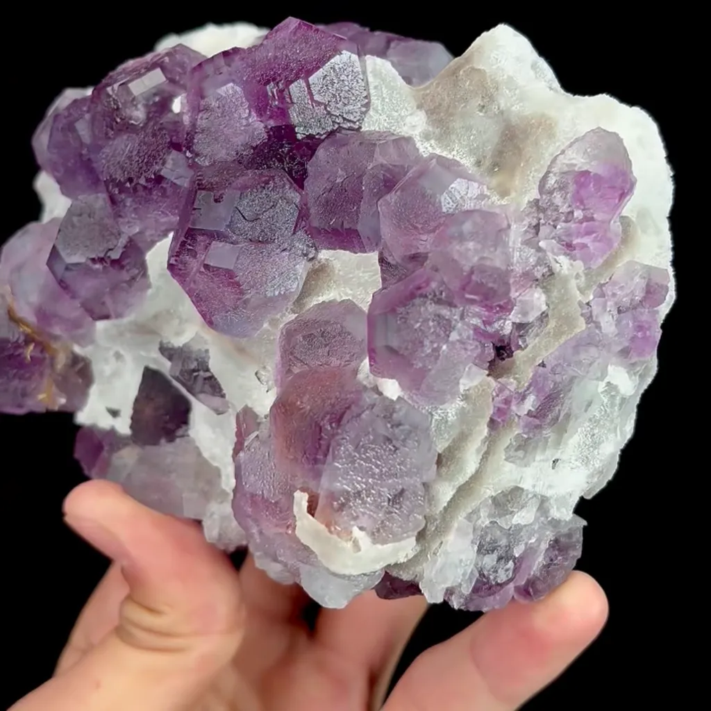 Natural Purple Fluorite, Mineral Specimen:Zhejiang,China (130*100*50MM) - image 4