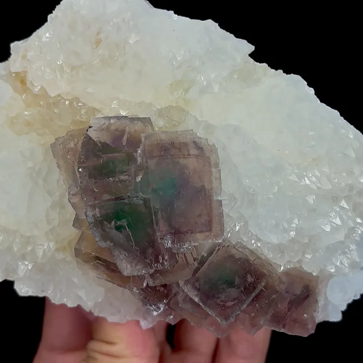 Natural Purple Fluorite, Mineral Specimen:Zhejiang,China (130*90*50MM) image