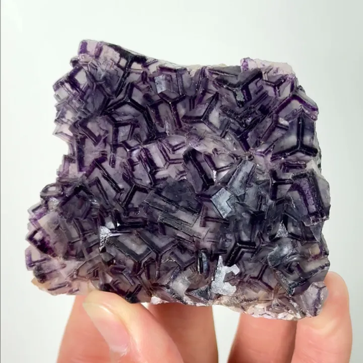 Natural Purple Fluorite, Mineral Specimen:Zhejiang,China (75*60*20MM) - image 3