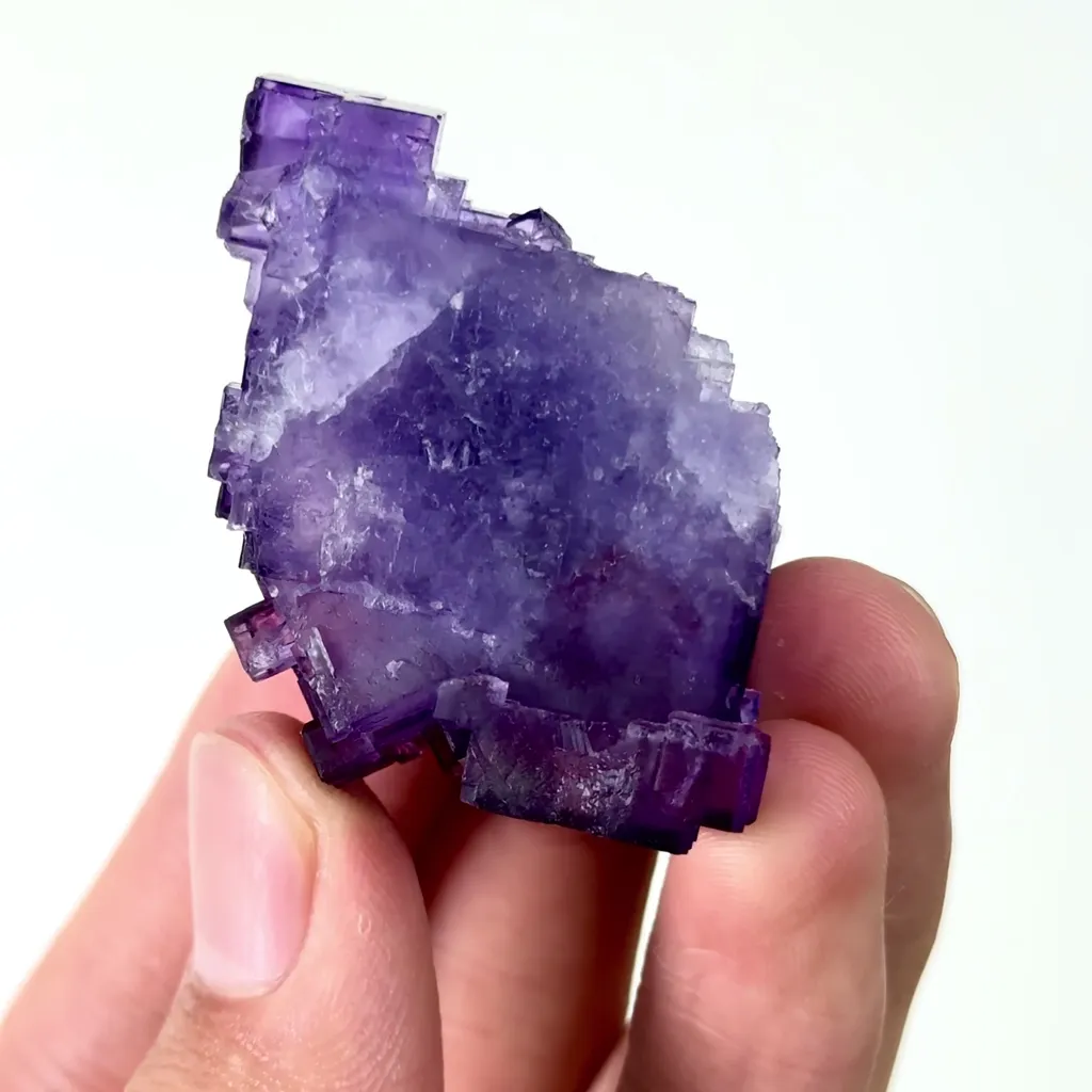 Natural Purple Fluorite on Matrix Mineral Specimen,High Quality Specimen,NORTHWEST CHINA(47*31*26mm) - image 4