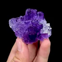 Natural Purple Fluorite on Matrix Mineral Specimen,High Quality Specimen,XINJIANG,CHINA(60*45*24mm) - image 3