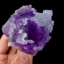 Natural Purple Fluorite on Matrix Mineral Specimen,High Quality Specimen,XINJIANG,CHINA(74*66*64mm) - image 2