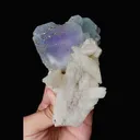 Natural Purple Fluorite, Pyrite and Calcite. Mineral Specimen: Shangbao,Hunan (80*110*50MM) - image 5