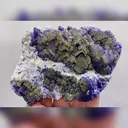 Natural Purple Fluorite & Pyrite, Mineral Specimen: Yaogangxian,Hunan (100*70*20mm) - image 3