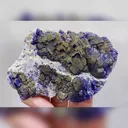 Natural Purple Fluorite & Pyrite, Mineral Specimen: Yaogangxian,Hunan (100*70*20mm) - image 4