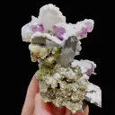 Natural Purple Fluorite & Quartz and Calcite and Mica,Mineral Specimen:Yaogangxian,Hunan (35*65*50MM) - image 2