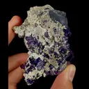 Natural Purple Fluorite, Quartz and Calcite,Mineral Specimen: Yaogangxian,Hunan (45*70*50MM) - image 5