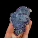 Natural Purple Fluorite, Quartz and Calcite,Mineral Specimen: Yaogangxian,Hunan (45*70*50MM) - image 2