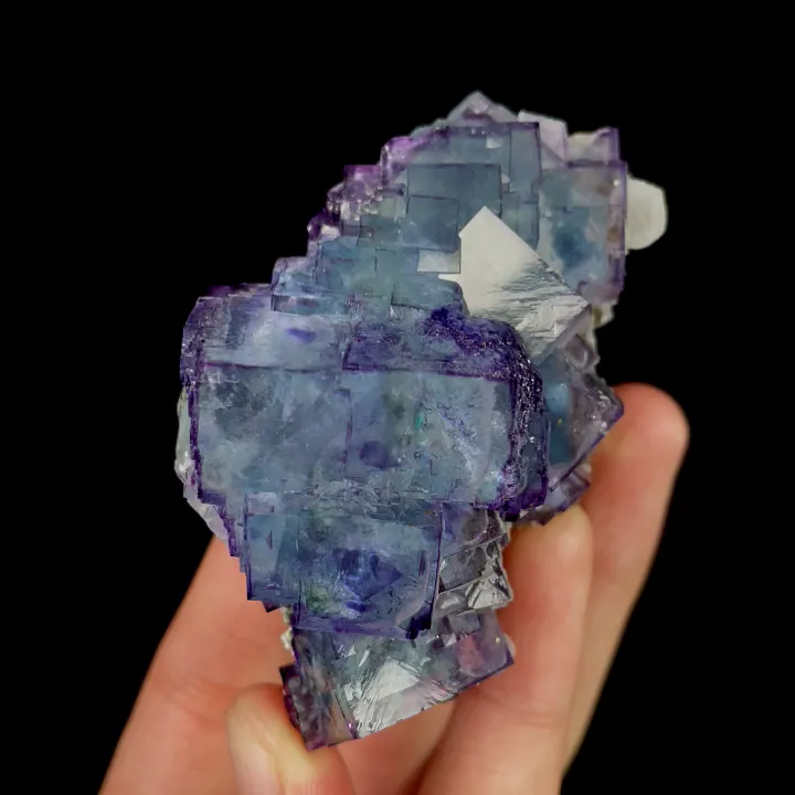 Natural Purple Fluorite, Quartz and Calcite,Mineral Specimen: Yaogangxian,Hunan (45*70*50MM) - image 6