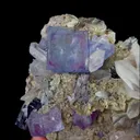 Natural Purple Fluorite, Quartz and Mica, Mineral Specimen:Inner Mongolia,China (70*70*35MM) - image 3