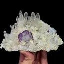 Natural Purple Fluorite with Clear Quartz Cluster and Mica, Mineral Specimen:Yaogangxian,Hunan (130*85*60MM) - image 3