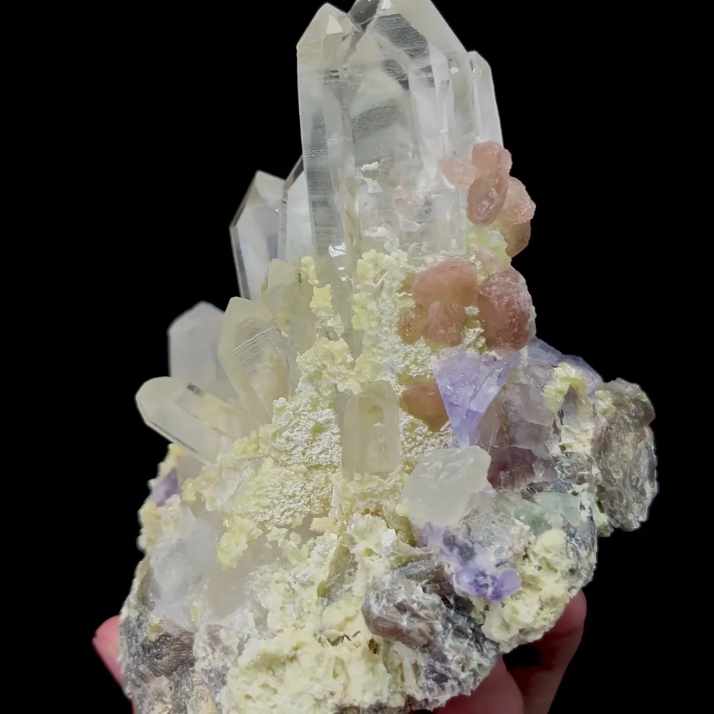 Natural Purple Fluorite with Crystal and Mica Mineral Specimen,High Quality Specimen,YAO GANG XIAN,HUNAN,CHINA(100*80*100mm) - image 4