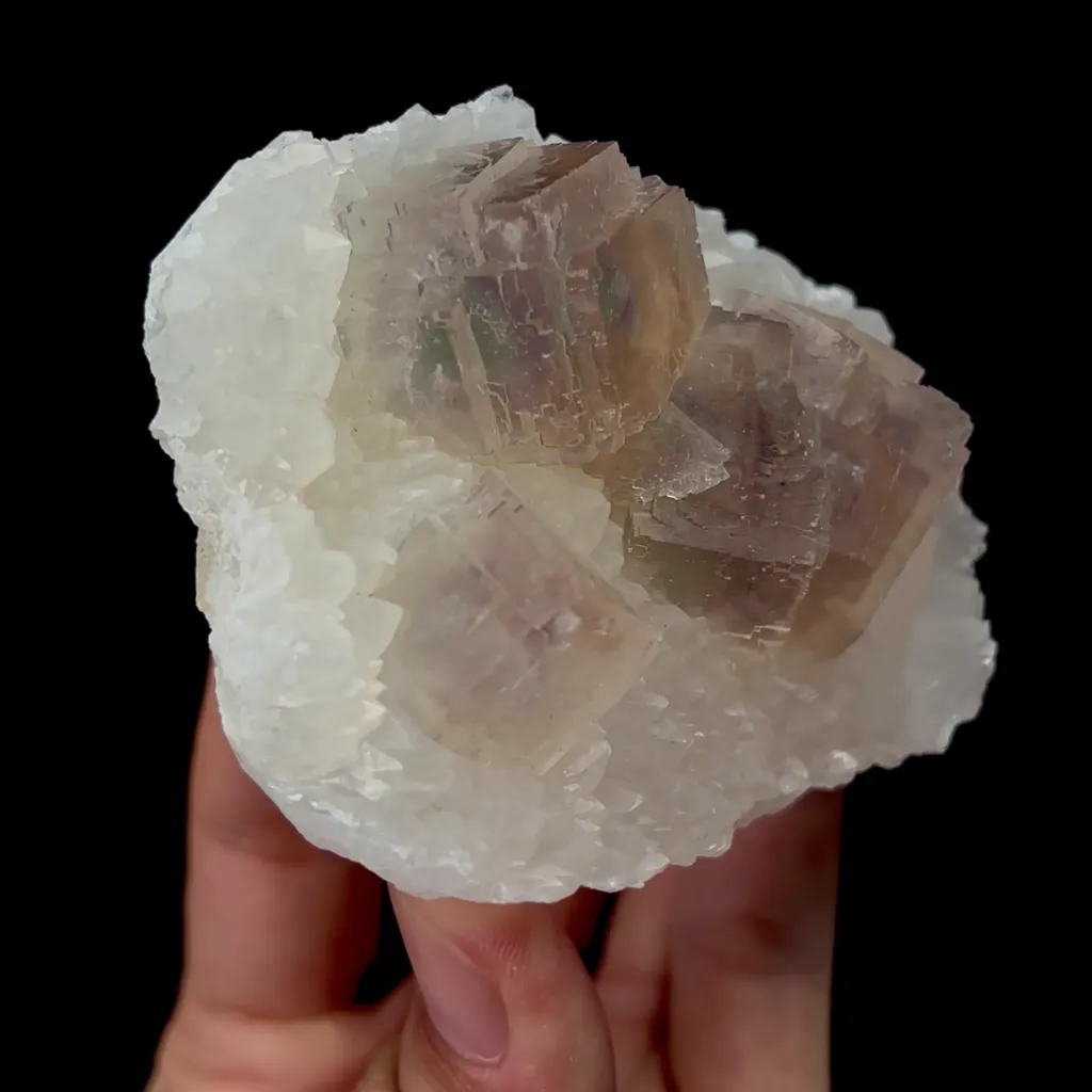 Natural Purple Fluorite with Green Core Mineral Specimen,High Quality Specimen,ZHEJIANG,CHINA(84*65*35mm) - image 3
