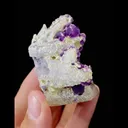 Natural Purple Fluorite with Pyrite and Quartz Symbiosis comes from Leipingkuang,Chenzhou 35*30*60MM - image 3