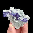 Natural Purple Fluorite with Quartz and Calcite, Mineral Specimen:Yaogangxian,Hunan (70*50*25MM) - image 1