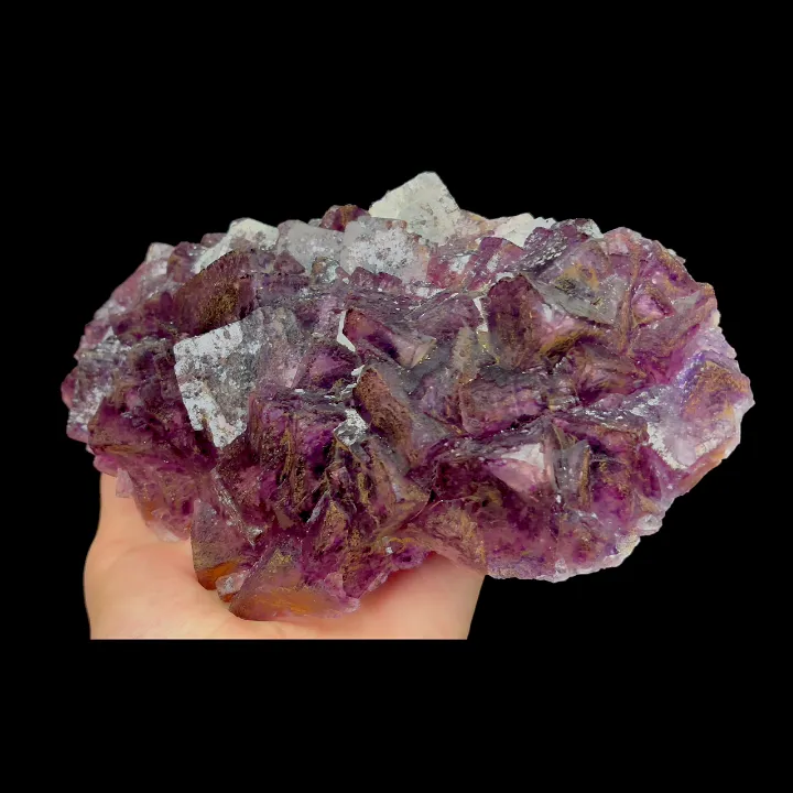 Natural Purple Fluorite,Cube Mineral Specimen:HENAN China (205*30*130mm) - image 2
