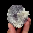 Natural Purple Fluorite,Ladder Pattern Mineral Specimen: HUNAN (53*53*35mm) - image 3