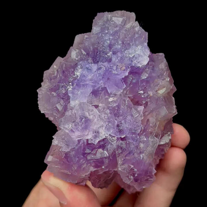 Natural Purple Fluorite,Ladder Pattern Mineral Specimen: YUNNAN (85*50*60mm) - image 4