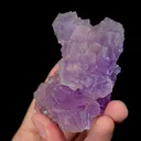 Natural Purple Fluorite,Ladder Pattern Mineral Specimen: YUNNAN (85*50*60mm) - image 5
