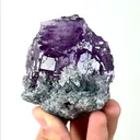 Natural Purple Fluorite,Ladder Pattern Mineral Specimen:FUJIAN (70*60*60mm) - image 2