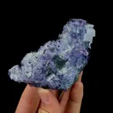 Natural Purple Fluorite,Ladder Pattern Octahedron Mineral Specimen:HUNAN,China (95*40*50mm) - image 4