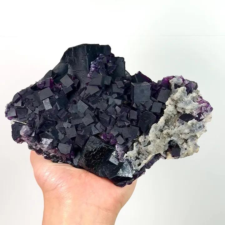 Natural Purple Fluorite,Mineral Specimen,High Quality Specimen:ZHEJIANG,China (180*130*45mm) image