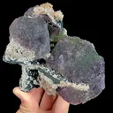 Natural Purple Green Cubic Fluorite, Mineral Specimen:Fujian,China (135*100*80MM) - image 2