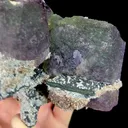 Natural Purple Green Cubic Fluorite, Mineral Specimen:Fujian,China (135*100*80MM) - image 4