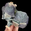 Natural Purple Green Cubic Fluorite, Mineral Specimen:Fujian,China (135*100*80MM) - image 1