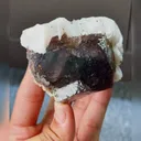 Natural Purple Green Fluorite and Calcite comes from Yaogangxian,Hunan 85*55*45MM - image 2