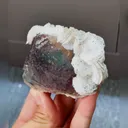 Natural Purple Green Fluorite and Calcite comes from Yaogangxian,Hunan 85*55*45MM - image 3