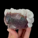 Natural Purple Green Fluorite and Calcite Mineral Specimen,High Quality Specimen,YAO GANG XIAN,HUNAN,CHINA(85*55*45mm) - image 1