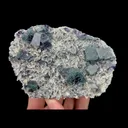 Natural Purple Green Fluorite,Cube Mineral Specimen:YINDU,China (110*30*75mm) - image 2