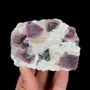 Natural Purple Green Octahedral Fluorite Mineral Specimen,High Quality Specimen,FUJIAN,CHINA(76*59*32mm) - image 1