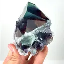 Natural Purple Green Phantom Fluorite and Calcite,Ladder Pattern Mineral Specimen:HUNAN China (130*65*55mm) - image 3