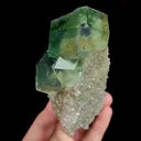 Natural Purple Green Phantom Fluorite, Mineral Specimen: Inner Mongolia,China (55*110*35MM) - image 1